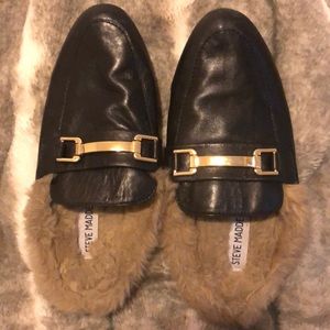 Steve Madden fur mule